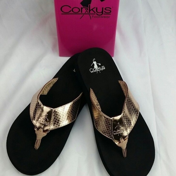 Corkys Royal Women's Flip Flop Sandals - Rose Gold - Picture 3 of 3